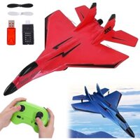 Máy bay RC Máy bay chiến đấu điều khiển từ xa 2.4GHz không dây có đèn LED cho trẻ em và người lớn
