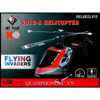 Máy Bay Trực Thăng WLtoys XK V912-A RC Helicopter 4CH 2.4Ghz Fixed Height Helicopter RTF