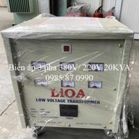 Máy Biến Áp 3 Pha 380V/ 220V 20KVA LiOA 3K201M2YH5YT
