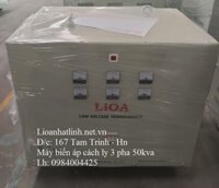 MÁY BIẾN ÁP CÁCH LY 3 PHA 50KVA LIOA