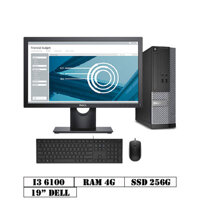 Máy bộ Dell Optiplex 3040sff i3 6100 – 4G – 256G SSD | Gia đình – học tập