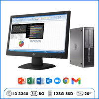 Máy Bộ HP Compaq Pro 6300 – i3 3240 | Ram 8G | SSD 128GB | 20″