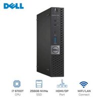 Máy bộ Mini PC Dell Optiplex 7050 Micro Core i7-6700T, Ram 8GB, SSD 256GB, Wifi