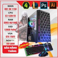 MÁY BỘ PC Gaming XEON E3 1220 V3/GTX 750Ti/RAM 8GB Chiến các game hiện hành