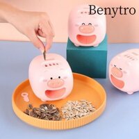 Máy bóc vỏ dưa BENYTRO, Máy bóc vỏ hướng dương lợn tự động, Máy gọt vỏ điện hoạt hình USB di động dễ thương