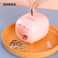 Máy bóc vỏ hạt dưa SHIKICK, Máy gọt vỏ hạt hướng dương tự động cho lợn, Máy gọt vỏ điện USB dễ thương hoạt hình di động