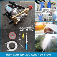 Máy bơm áp lực cao 12V 170W MAXPUMPS WZ-170