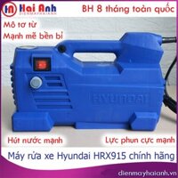 Máy bơm áp lực rửa xe máy, ô tô gia đình mini, áp lực cao Hyundai HRX915 chất lượng cao, phun cực mạnh