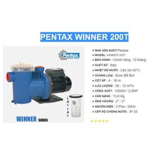 Máy bơm bể bơi Pentax Winner 200T - 1.5kW