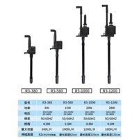 Máy Bơm Bể Cá 3 Trong 1 (Bơm, Lọc, Thổi Ox i) R3 – 380 , 580, 1000, 1200