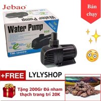 Máy bơm bể cá tiết kiệm điện JEBAO TM-10000 (75W - 10.000 l/h + Tặng 200gr đá nham thạch vật liệu lọc, trang trí bể cá