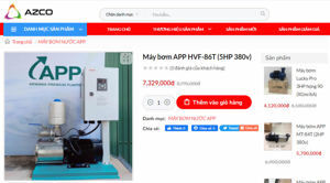 Máy bơm biến tần APP HVF-86T