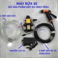 Máy Bơm Cao Áp Rửa Xe Phun Sương Mini 12V