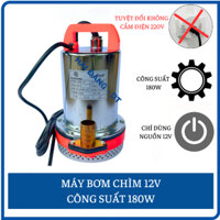 Máy bơm chìm 12v cống suất 180w miệng ra 25mm