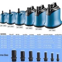 Máy Bơm Chìm Bể Cá Hút Đáy SOBO WP 200D 25W 1800L/H sử dụng kết hợp lọc giúp hút cặn đáy bể cá 360 độ - không tiền ồn