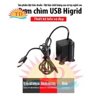 Máy bơm chìm Đứng cỏng USB 2,5w cao cấp đặt hòn non bộ, bể cá, thác nước phong thủy v.v... - Submersible Pump
