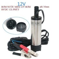máy bơm chìm hút dầu mini 12V - máy bơm hút dầu ,hút nước mini 12V