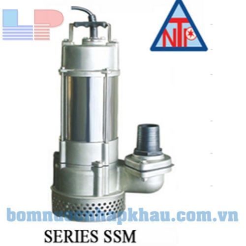 Máy bơm chìm hút nước thải inox NTP SSM280-12.2 205 3 HP