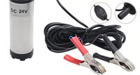 Máy bơm chìm mini 12V -24V, bơm hút dầu nhớt, chất lỏng tự động, 24V- 51mm（trắng)