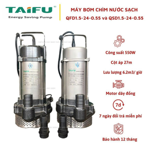 Máy bơm chìm nước sạch Pumpman QFD1.5-24-0.55