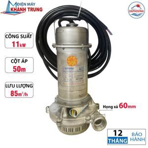 Máy bơm chìm nước thải Daphovina 15 hp áp cao