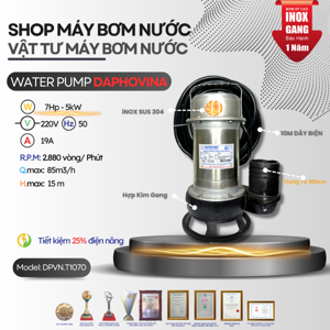 Máy bơm chìm nước thải Daphovina 7 hp