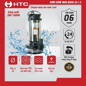 Máy bơm chìm nước thải HTC QDX6-33-1.5