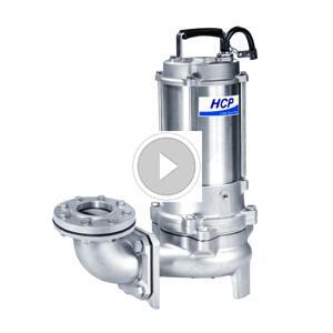 Máy bơm chìm nước thải inox đúc 316 HCP 80SFU23.7 5HP