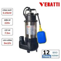 Máy bơm chìm nước thải Veratti VRm250F (0.25kW – 220V)