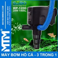 Máy bơm chìm oxy hồ cá 220V 20W 1400L Sobo WP-1200 – 3 trong 1