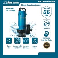 Máy bơm chìm thân nhôm Navy QDX công suất 1,5HP lưu lượng 48 khối/h | Máy bơm chìm nước sạch Navy