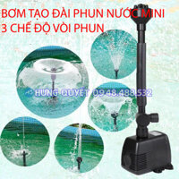 Máy bơm đài phun nước hồ ao Máy bơm đài phun nước mini vườn ao cá Máy bơm chìm đài phun nước tạo cảnh quan nhiều vòi