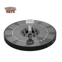 Máy bơm đài phun nước năng lượng mặt trời, Đài phun nước năng lượng mặt trời 3,5 W 180 mm có đèn LED, Pin 3000 MAh với 6 mẫu, Máy bơm ao năng lượng mặt trời