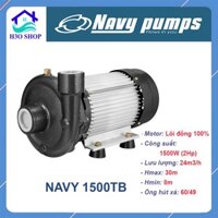 Máy bơm đẩy cao NAVY 1500TB - 1500W (2Hp) máy bơm nước đẩy cao, motor lõi đồng 100%, cánh bằng đồng