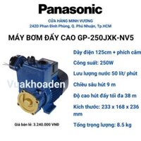 Máy bơm đẩy cao Panasonic 250W GP-250JXK-NV5