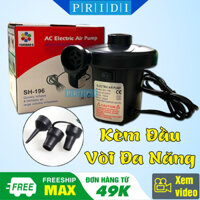 Máy Bơm Điện SH-196 2 Chiều Hút Thổi Tiện Lợi - Bom Hoi Mini Máy Bơm Phao Bơi Cho Bé Máy Bơm Hơi Máy Bơm Hút Chân Không Bơm Nệm Hơi Hồ Bơi Cho Bé Bơm Điện Đa Năng PRIDI