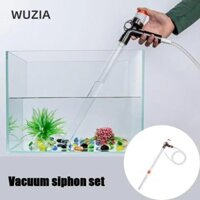 Máy bơm điều chỉnh lưu lượng nước bể cá WUZIA, Máy bơm thay nước bể cá có thể điều chỉnh loại ép, Máy hút chân không có máy cạo thủy tinh Máy bơm lọc Siphon cho bể cá cảnh