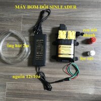 Máy bơm đôi 12V, công suất bơm 10-12 lít trên phút, hiệu SINLEADER, phun thuốc, phun sương, tưới cây