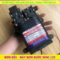 Máy bơm đôi mini 12V,máy bơm nước tăng áp mini