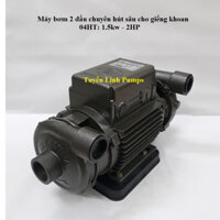 Máy bơm giếng khoan 2 đầu chuyên hút sâu, đẩy cao Hatavina 1.5 kw hàng Việt Nam chính hãng