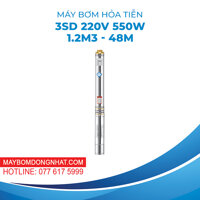 MÁY BƠM HỎA TIỄN 3SD 220V 550W 1.2M3 – 48M