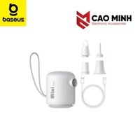 Máy Bơm Hơi – Hút Chân Không Mini Baseus PocketGo Portable Air Pump 230L/min Pin 1600mah Tích Hợp Đèn  - caominhplus