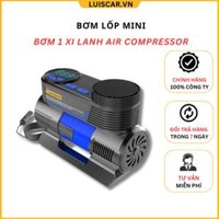 Máy bơm hơi xe ô tô xe máy xe đạp đa năng mini nhỏ gọn cao cấp màn hình điện tử dùng nguồn 12V