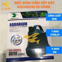 Máy Bơm Hút Cặn Hồ Cá RS-5500R (60W-2700L/H-3M) - Bơm Chìm 360 Độ