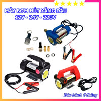Máy Bơm Hút Nhiên Liệu Xăng Dầu 12V-24V-220V - Bảo Hành 6 Tháng
