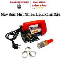 Máy Bơm Hút Nhiên Liệu Xăng, Dầu 12V - 24V - 220V- Bảo Hành 6 Tháng