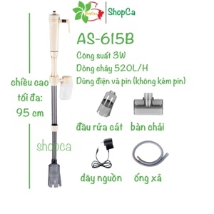 Máy bơm hút phân hồ cá Jeneca AS-615B