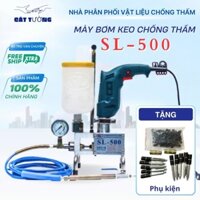 Máy bơm keo chống thấm, chống nứt SL-500 - Máy bơm Foam, Bơm Epoxy. Máy đã bao gồm đầy đủ phụ kiện
