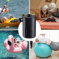 Máy Bơm Không Khí Mini Cho Nệm Thảm Cắm Trại Máy Nén Khí Di Động Máy Bơm Hơi Điện USB Sạc Gối Bơi Vòng Thuyền Bơm Hơi