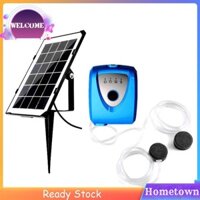 Máy bơm không khí năng lượng mặt trời 2 chế độ Máy sục khí oxy bể cá Máy sục khí ao năng lượng mặt trời cho bể cá